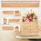 Set of 2 Hanging Storage Baskets - Hand-Woven Wall Baskets 5