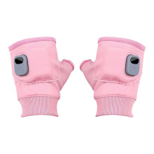 Winter Gloves Heated Mittens Unisex Half Finger Adjustable Mode Outdoor Work Snow Cycling Skiing 5.71x5.71x0.79 Inches