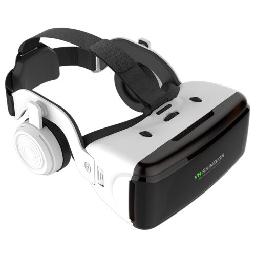 VR Headset Adjustable 3D Goggles HD Lens Anti-Blue Light Padding ABS Wide Phone Compatibility