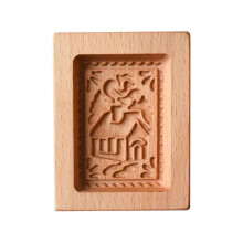 Cookie Press Wooden Baking Mold For Holiday Birthday Classroom Activities Family Gatherings Wedding Party D: House