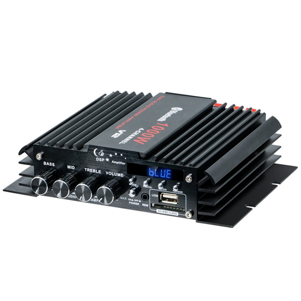 Usb Bluetooth 5.0 Amplifier 4 Channel 12V Hifi Stereo Sound Amp 4712599038284