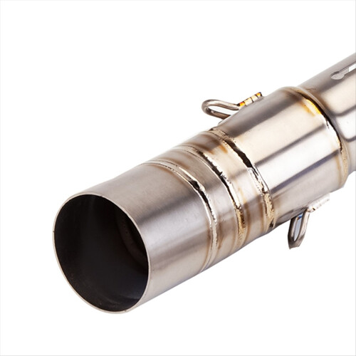 Stainless Steel 51mm Motorcycle Exhaust Mid Pipe 2