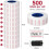 30 Rolls 15000pcs White Price Labels 2