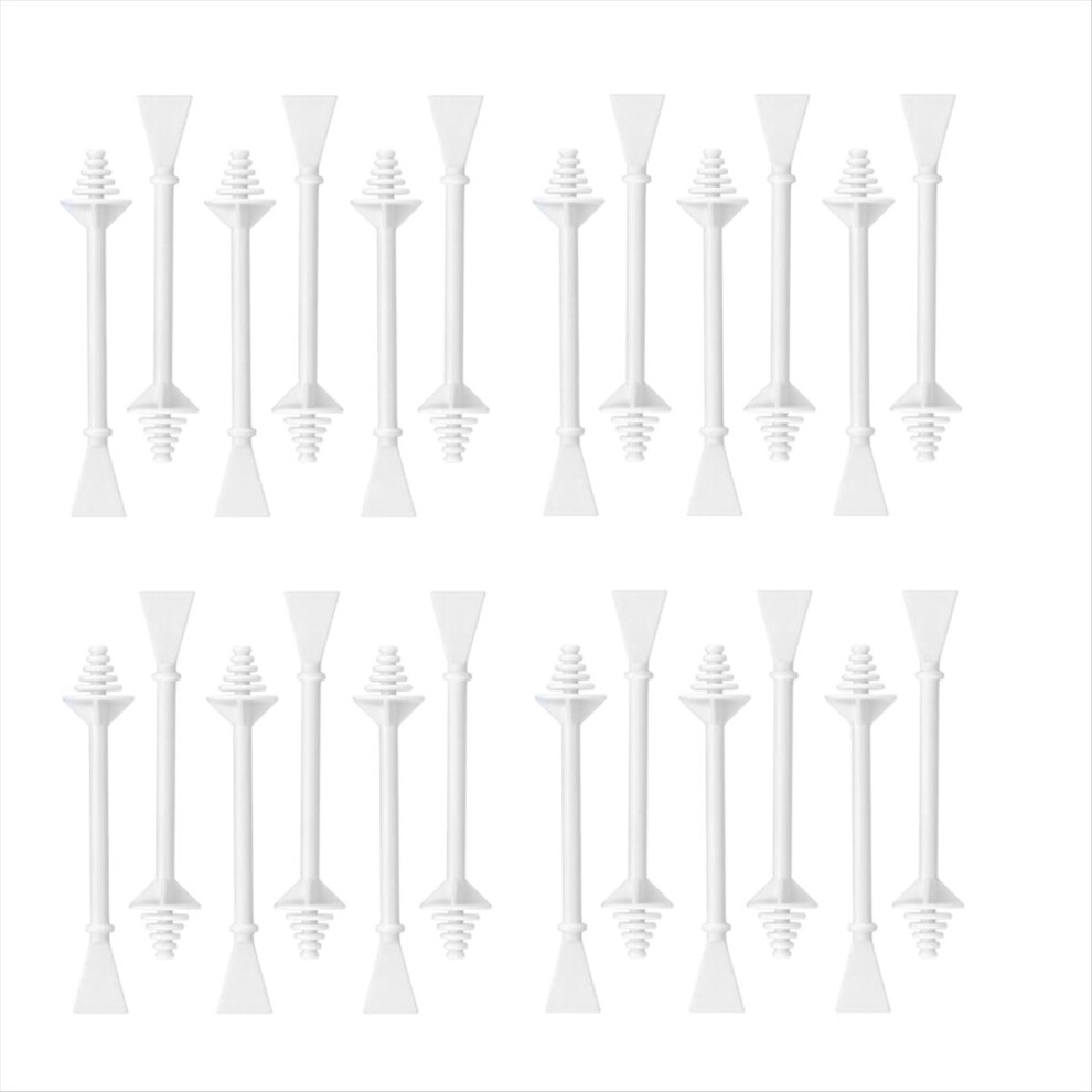 100 Pcs Nose Wax Sticks, Hair Wax Applicator with Disposable Spatulas