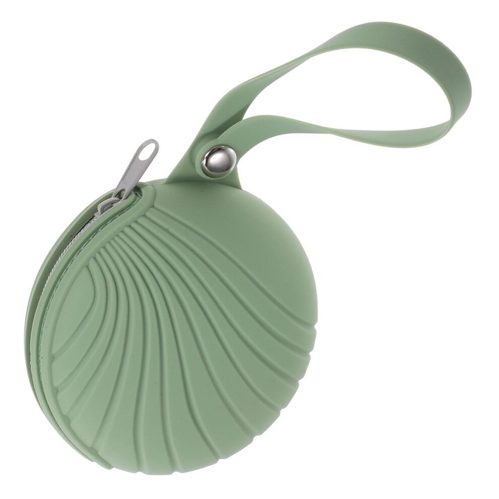 Green Silicone Storage Bag For Menstrual Cups Travel Organizer Grass Lightweight Reusable Washable Smooth Surface