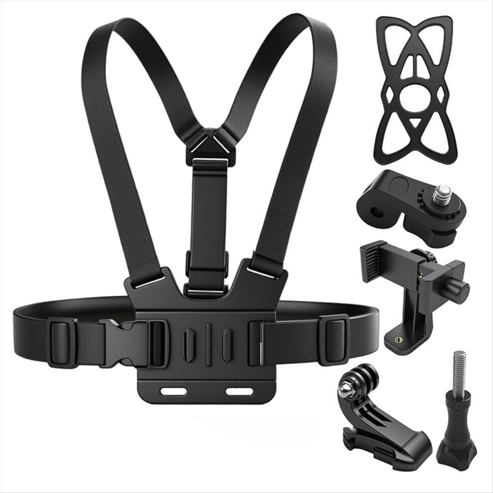 Chest Mount Strap Belt Adjustable Harness With J Hook Fastener Kit 4712599074886