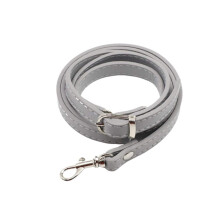 Leather Purse Strap Adjustable 120cm Grey Handbag Strap Replacement For Shoulder Bag
