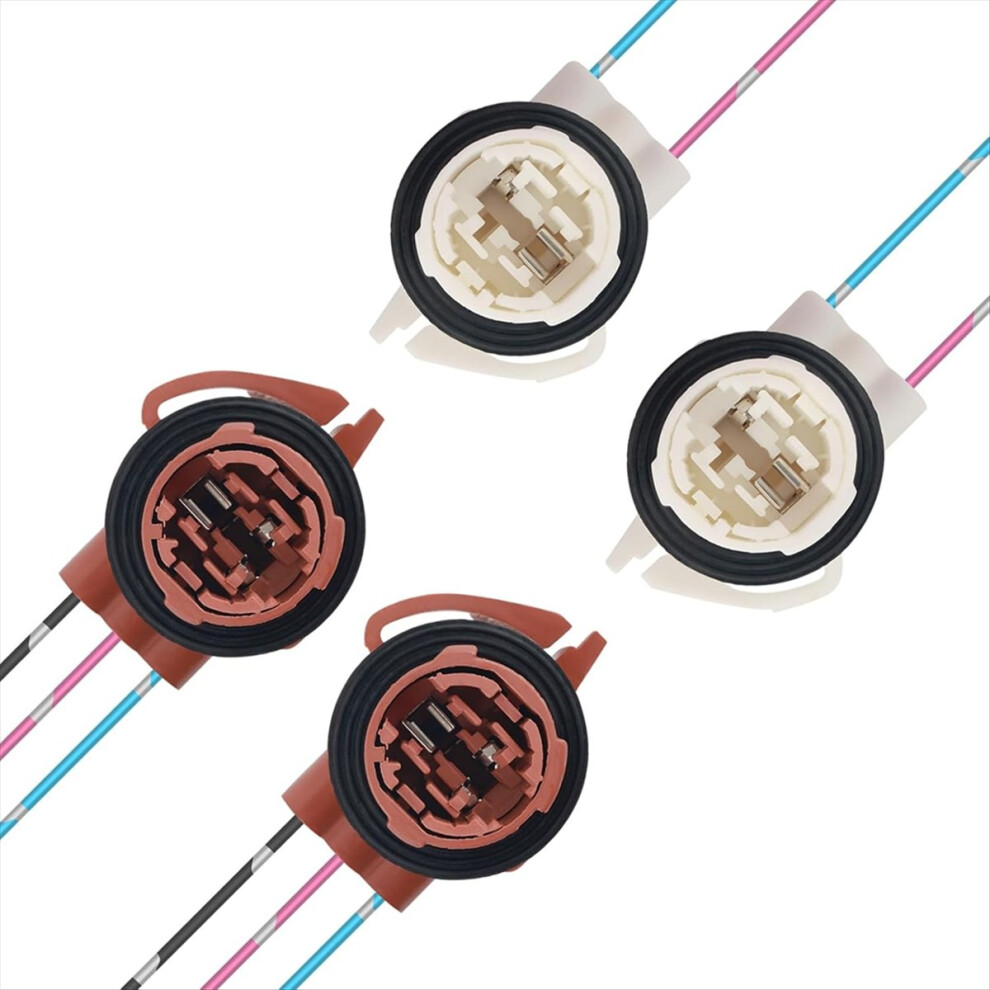 4Pcs Turn Signal Socket & Tail Socket,3156 3157 Bulb Sockets Light 4713754115017