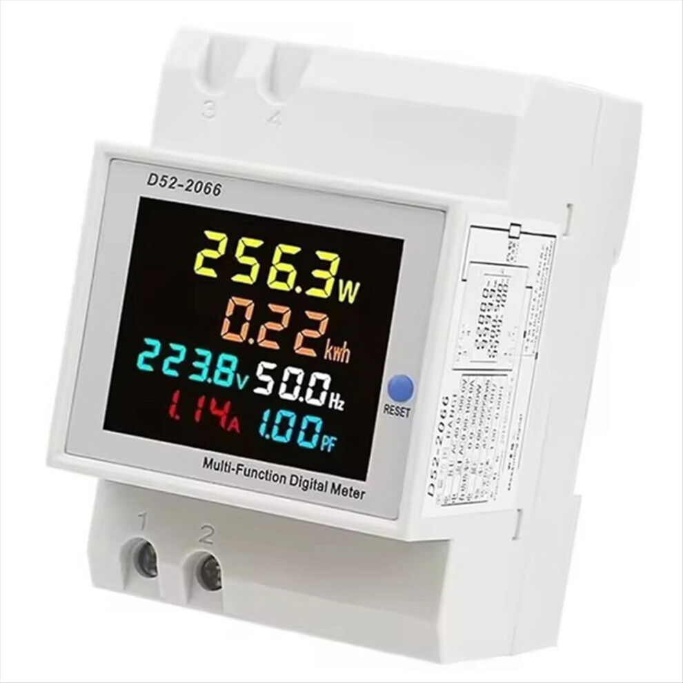 D52-2066 Energy Meter Din Rail Electricity Usage Monitor D-image-OPC-PMGK7BC-NEW