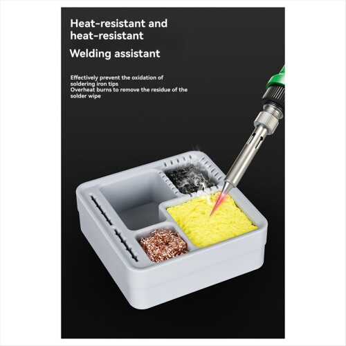 Soldering Iron Tips Cleaning Tool Steel Brush/Sponge/Copper Wire 2