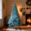 (8FT) Christmas Tree Snow Flock Blue Holiday Home Décor 2