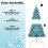 (8FT) Christmas Tree Snow Flock Blue Holiday Home Décor 6