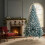 (8FT) Christmas Tree Snow Flock Blue Holiday Home Décor 4