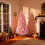 (8FT) Christmas Tree Snow Flock Pink Holiday Home Décor 7
