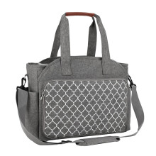 Yarn Storage Bag Portable Yarn Storage Organizer Crochet Travel Bag With Shoulder Strap Knitting Carry Bag Grey