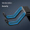 Sturdy ABS Gaming Controller Wall Organizers Storage Stand With Antislip Base And Charging Port Access Wall Mounted 4