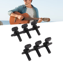 2 Stück klassische Gitarre Stimmwirbel, versiegelte Maschinenteile, schwarz