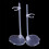 (As show, One size) 5 Pcs Plastic Doll Stand Display Holder Accessories For Dolls 5