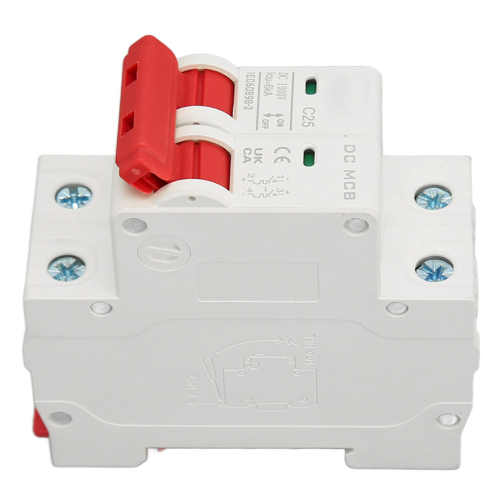 6000A Dc Mini Circuit Breaker 2P 25A 1000V For Solar Pv Systems 3211356199875