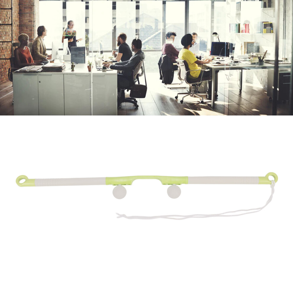 Yellow Detachable Dual Roller Neck Massager Stick For Neck, Shoulders, Back