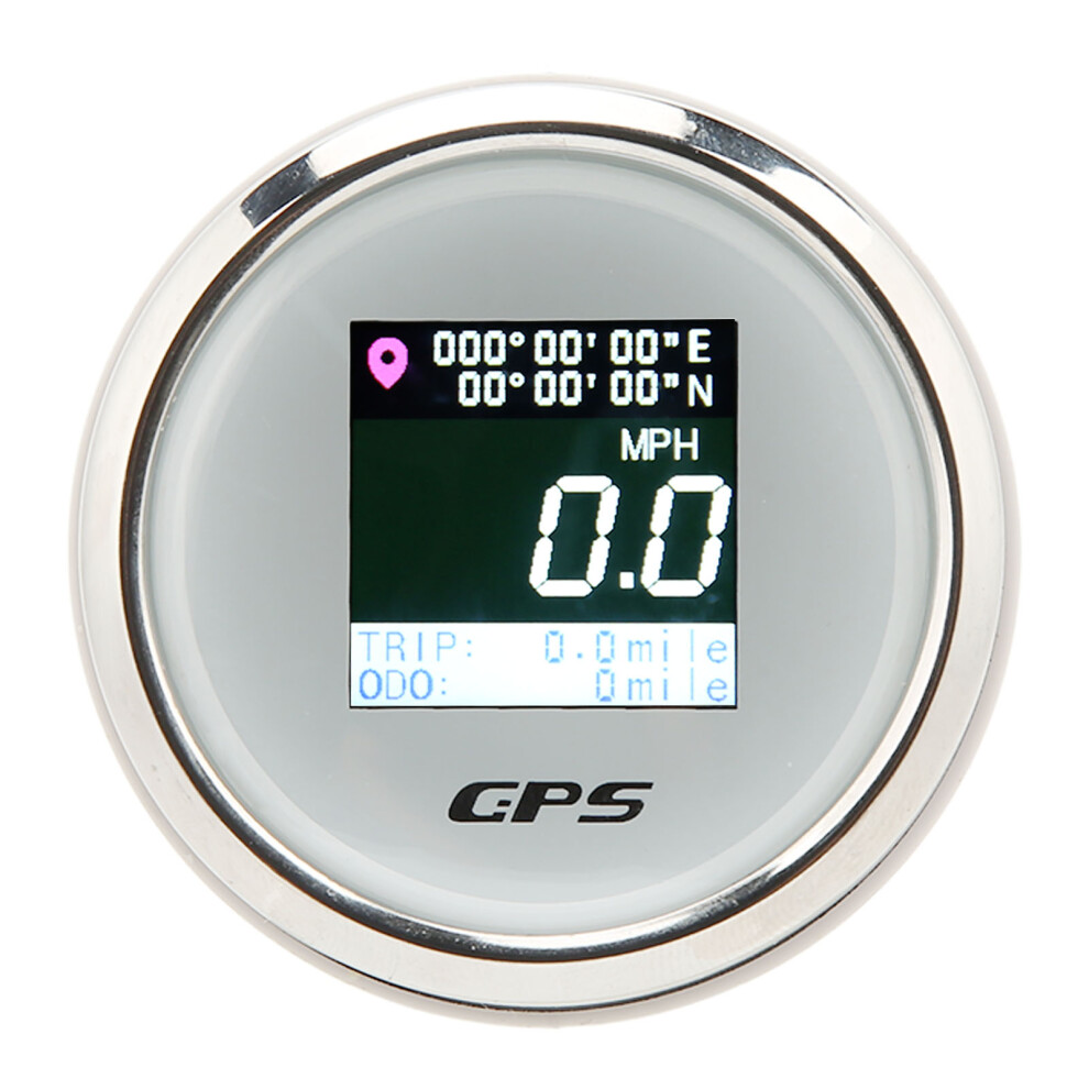 52Mm Gps Speedometer Odometer Digital Lcd Waterproof For Rv, Boat, Motorcycle 8421356201200