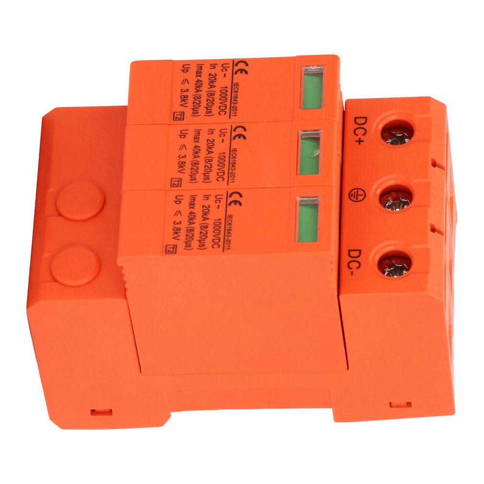 Dc Surge Protector 40Kv 1000V 3P Overheat Protection Ip20 9401356202024