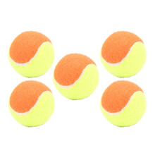Elastische 5er-Pack 6cm Gummi-Tennis- und Squashbälle für Training und Spaß Orange