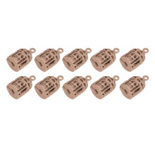 10 Stück braune Edelstahl-Vogelkäfige 1/12 & 1/6