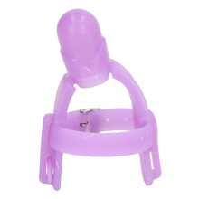 Safe Silicone Baby Finger Protector Wrist Band, Purple, 10cm