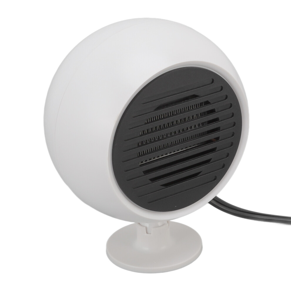 360 Adjustable Car Heater Fan 24V Abs 200W Low Noise White 5031356202577