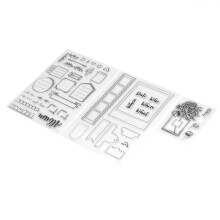 3 Stück durchsichtige Stempel aus TPR, langlebig, wiederverwendbar, transparent.