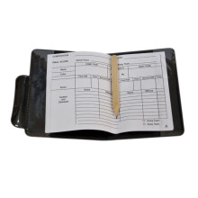 Fußball-Schiedsrichter-Karten-Set mit Stift, Rot- und Gelb-Karten, Papier & Leder, 100g