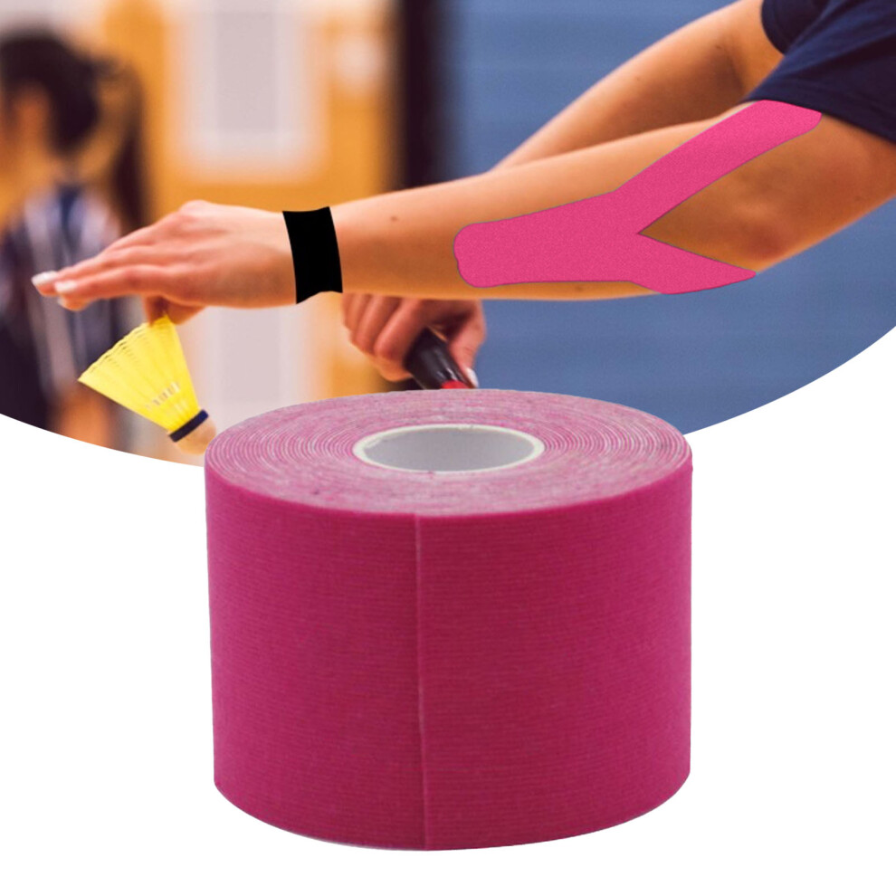 Elastic Sports Tape Cotton Breathable Waterproof 2in x 16.4ft Pink