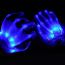 Colorful Halloween LED Light Gloves for Boys & Girls, 7 Colors
