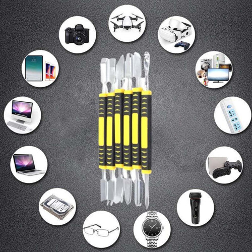 Complete Carbon Steel Pry Set for Device Maintenance - 6 Tools