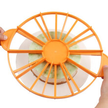 Cake Portion Marker 10/12 Piece, Food Grade Plastic, Yellow, 27cm Diameter