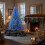 (8FT) Christmas Tree Pre lit Blue LED Holiday Home Décor 8