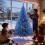 (8FT) Christmas Tree Pre lit Blue LED Holiday Home Décor 2