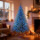 (8FT) Christmas Tree Pre lit Blue LED Holiday Home Décor 4
