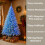 (8FT) Christmas Tree Pre lit Blue LED Holiday Home Décor 6
