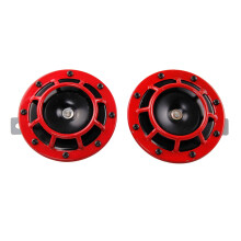 Electric Air Horn 125mm Caliber High And Low Tone Spare For Motorcycles Red