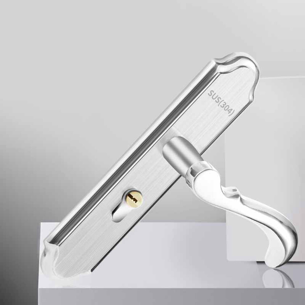 Silent Stainless Steel Keyed Entry Door Lock, 125Mm Handle, 50Mm Panel 8381356205045