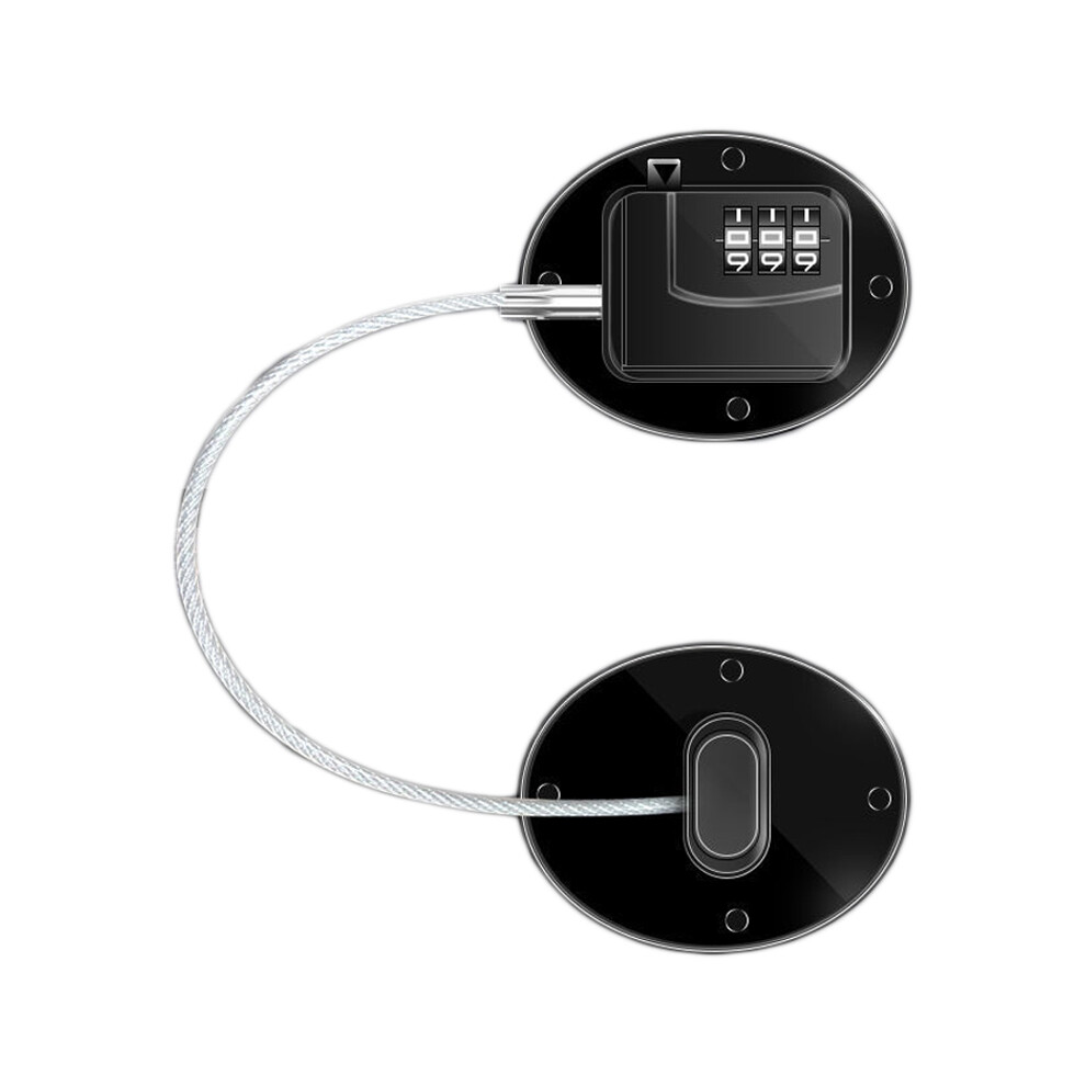 Refrigerator Lock Fq1 Black Metal Abs Stainless Steel Freezer Cabinet Door 8441356205466