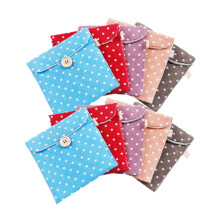 Sanitary Napkins Bag 10pcs Travel Storage Pouch For Sanitary Pads Nappy Bag Random Color