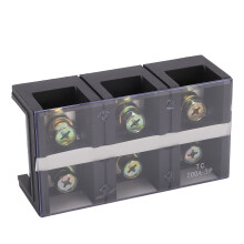 Doppelreihiges Fixierungsanschlussklemme 200A 600V mit Abdeckung, robustes Schraubmontage