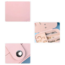 Caja de joyería rosa para pendientes Capacidad 16.5x11.5x5.5cm