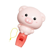 Small Whistle Pig Shaped Whistle Toy With Lanyard For Kids Educational Musical Coordination Toy