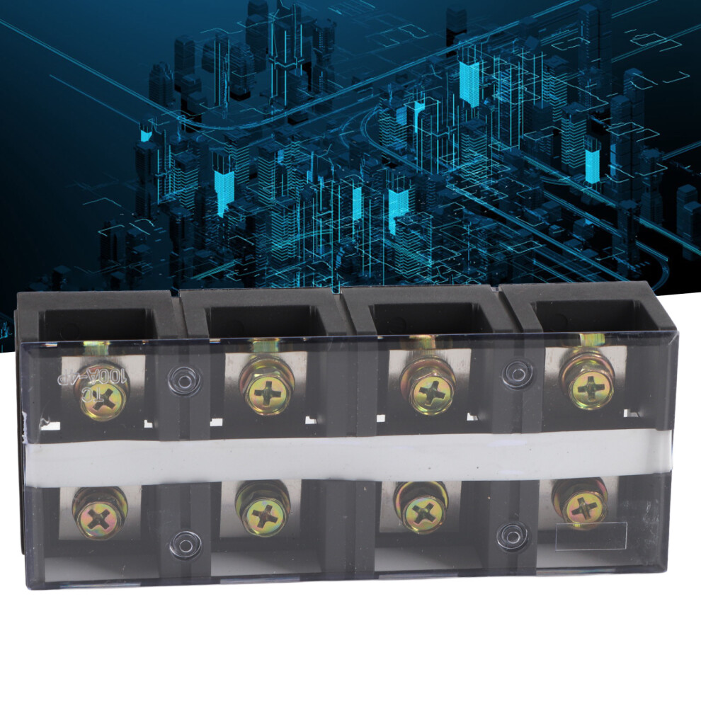 Dual Row 100A 600V Screw Terminal Block For Lighting And Tunnel Systems 9421356206679