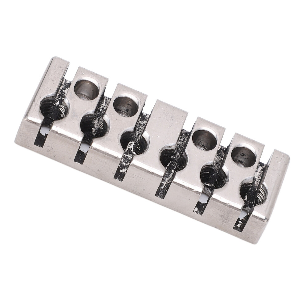 Metal 6 String Lock with Screws for Headless Guitar 42mm Silver-image-OPC-PMGKGXW-NEW
