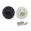 (As show, Black) 2.4" Plastic Marine Boats Round Deck Lock Without Key Flush Pull Slam Latches 3